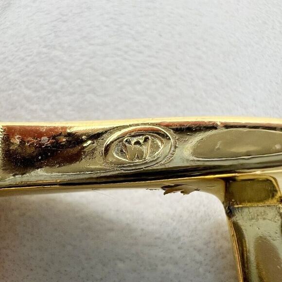 Vintage Gold Tone Simple Basic Belt Buckle for up to 1 Inch Belt - Picture 8 of 9